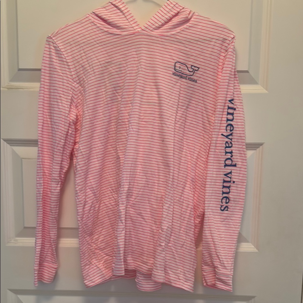 Vineyard Vines Girl’s Pink Striped Hoodie